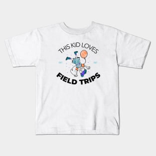 This Kid Loves Field Trips Kids T-Shirt